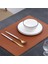 1 Dikdörtgen 45X30 cm Şık Zarif Placemat Pu Deri Ped Yemek Masası Mat Su Geçirmez Isı Yalıtımı Kaymaz Ins Placemats Kase Coaster 45X30CM (Yurt Dışından) 3