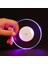 Kare Renkli Işık 10X10X0.3 cm 2/1 Adet Akrilik LED Bardak Altlığı Plastik Masa Paspasları Kristal Ultra-Ince LED Işık Coaster Mutfak Kokteyl Flaş Bar Tabanı (Yurt Dışından) 3