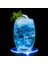 Kare Renkli Işık 10X10X0.3 cm 2/1 Adet Akrilik LED Bardak Altlığı Plastik Masa Paspasları Kristal Ultra-Ince LED Işık Coaster Mutfak Kokteyl Flaş Bar Tabanı (Yurt Dışından) 5