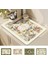 Drenaj Pedi D S 30 x 40CM Dikdörtgen Drenaj Pad Çiçek Desenli Masa Kahve Altlığı Hızlı Bulaşık Kurutma Paspasları Ev Dekorasyon Drenaj Placemat Mutfak Aksesuarları (Yurt Dışından) 2