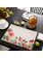 LE523 42X32CM Suluboya Çiçekli Çalılar Placemat Çiçek Botanik Bitkisel Keten Yemek Masası Paspaslar Coaster Pad Kase Kahve Fincanı Mat 42X32CM (Yurt Dışından) 1
