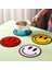 Sarı 9.9 cm Masa Pot Paspaslar Kase Mat Bardak Isı Direnci Placemat Kaymaz Gülümseme Pedleri Yellowtable Dekorasyon Mutfak Aksesuarları (Yurt Dışından) 2