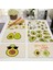 MP0096-7 1 Adet Tropikal Avokado Pamuk Keten Ped Desen Mutfak Placemat Coaster Kase Fincan Mat Yemek Masası Paspaslar 42*32 cm Ev Dekor MP0096 (Yurt Dışından) 2
