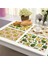 MP0096-15 1 Adet Tropikal Avokado Pamuk Keten Ped Desen Mutfak Placemat Coaster Kase Fincan Mat Yemek Masası Paspaslar 42*32 cm Ev Dekor MP0096 (Yurt Dışından) 5