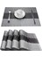 Placemat 10 Dikdörtgen 6 Pcs Yemek Masası Için Placematlar Pvc Bambu Desenli Masa Paspasları Çoklu Renk Kaymaz Isıya Dayanıklı Yıkanabilir Temizlemesi Kolay (Yurt Dışından) 2