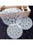 2CD-51207-10 35 cm Yuvarlak Hollow Dantel Coaster Plaka Kase Yalıtım Peçete Peçete Nakış Çiçek Placemat Kupa Yemek Sehpa Fincan Mat Ev Dekor (Yurt Dışından) 1