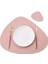Pembe Servis Altlığı ve Bardak Altlığı Inyahome Pu Servis Altlıkları Masa Için Su Geçirmez Kaymaz Yalıtım Deri Yer Paspasları Seti Iskandinav Tarzı Noel Coaster Fincan Mat (Yurt Dışından) 1