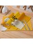 LM3135 32X42CM-KETEN Sarı Pamuk Keten Placemat Masa Geometrik Ananas Meyve Yemek Masası Mat Yemek Kasesi Coaster Pad Ev Dekor 32X42CM (Yurt Dışından) 4