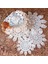 2CD-51207-12 30CM Yuvarlak Hollow Dantel Coaster Plaka Kase Yalıtım Peçete Peçete Nakış Çiçek Placemat Kupa Yemek Sehpa Fincan Mat Ev Dekor (Yurt Dışından) 4