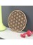 WD0103 10CM 1 Adet Çakra Hayat Çiçeği Doğal Sembol 14 Çeşit Ahşap Yuvarlak Kenar Daire Oyma Coaster Taş Kristal Seti Dıy Dekor (Yurt Dışından) 4