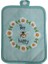 Stil 17 22X17CM 1 Adet Dikdörtgen 22X17CM Pot Tutucu Renkli Baskılı Pamuk Isıya Dayanıklı Potholder Ped Masa Placemat (Yurt Dışından) 1