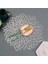 Çiçek Gümüş 2 Adet 6/4 Adet Placemats Seti Pvc Hollow Placemats Yemek Masası Paspasları Ev Lokanta Dekorasyonu Kesme Asılabilir Altın Bireysel Placemats (Yurt Dışından) 1