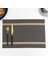 Kahverengi 30X45 cm 4 Pcs Set 4 Pvc Placemat Yemek Masası Mat Seti Çarşaflar Yer Mat Aksesuarları Bardak Şarap Dekoratif Mat Placemats Masa Için (Yurt Dışından) 1