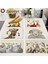 LE507 42X32 cm Sevimli Hayvan Placemat Kuş Baykuş Keten Yemek Masası Paspaslar Bunny Sincap Coaster Pad Kase Kahve Fincanı Mat Masa Örtüsü 42X32 cm (Yurt Dışından) 4