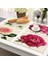 L 1 Adet Çiçek Desen Placemat Yemek Masası Mat Içecek Coaster Pamuk Keten Pedleri Kase Fincan Paspaslar 42*32 cm Mutfak Aksesuarları MP0023 (Yurt Dışından) 2