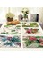 E 1 Adet Tropikal Bitki Monstera Desen Placemat Coaster Yemek Masası Paspaslar Pamuk Keten Ped Kase Fincan Mat 42*32 cm Ev Dekor MP0013 (Yurt Dışından) 2