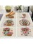 ML0007-5 1 Adet Kawaii Baykuş Desen Mutfak Placemat Pamuk Keten Yemek Masası Paspaslar Coaster Pad Kase Fincan Mat 42*32 cm Ev Dekor ML0007 (Yurt Dışından) 2