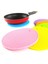Turuncu 8mm Yuvarlak 18 cm Yuvarlak Şeker Renk Su Geçirmez Silikon Kaymaz Isıya Dayanıklı Mat Bardak Altlığı Yastık Placemat Pot Tutucu Mutfak Aksesuarı (Yurt Dışından) 2