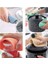 Turuncu 8mm Yuvarlak 18 cm Yuvarlak Şeker Renk Su Geçirmez Silikon Kaymaz Isıya Dayanıklı Mat Bardak Altlığı Yastık Placemat Pot Tutucu Mutfak Aksesuarı (Yurt Dışından) 4