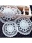 2CD-51207-01 25 cm Yuvarlak Içi Boş Dantel Coaster Plaka Kase Yalıtım Pedi Nakış Çiçek Placemat Peçete Kupa Yemek Sehpa Fincan Mat Ev Dekor (Yurt Dışından) 1