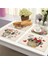 ML0007-13 1 Adet Kawaii Baykuş Desen Mutfak Placemat Pamuk Keten Yemek Masası Paspaslar Coaster Pad Kase Fincan Mat 42*32 cm Ev Dekor ML0007 (Yurt Dışından) 3