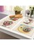 ML0007-13 1 Adet Kawaii Baykuş Desen Mutfak Placemat Pamuk Keten Yemek Masası Paspaslar Coaster Pad Kase Fincan Mat 42*32 cm Ev Dekor ML0007 (Yurt Dışından) 5