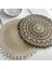 03 1 Adet 1 Adet Isı Yalıtım Yemek Masası Mat 38 cm Yuvarlak Narin Nakış Tatlı Tava Masa Placemat Kaymaz Kahve Fincanı Paspaslar Mutfak (Yurt Dışından) 4