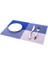 Mavi 4 Adet Set Whq 4 Adet/takım Placemats Pvc Masa Mat Renk Bloğu Yemek Disk Pedleri Bardak Şömine Napperon 30*45 cm Plaka Bar Tapete De Lugar (Yurt Dışından) 1