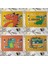 LM3031 32X42CM-KETEN 32X42CM Sevimli Dinozor Keten Placemat Masa Için Yaratıcı Karikatür Hayvan Yemek Masası Mat Müzik Komik Dino Yemek Kasesi Fincan Coaster (Yurt Dışından) 5