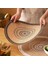 L Yuvarlak 38CM Boho Yuvarlak Servis Altlığı 15 Inç, Çiftlik Evi Dokuma Jüt Saçak Masa Paspasları Ponponlu Püskül Yer Mat Yemek Odası Için Ins Masa Dekorları (Yurt Dışından) 5