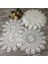 Beyaz 8 Yuvarlak 35 cm Yenı Gül Çiçek Dantel Yuvarlak Nakış Masa Yer Mat Noel Düğün Pedi Çay Kahve Placemat Fincan Tabak Altlığı Bardak Altlığı Peçete Mutfak (Yurt Dışından) 1
