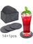 Çikolata 14 + 1 Adet Emici Yuvarlak Altıgen Keçe Coaster Bardak Mat Pad Saklama Kutusu Kase Kupa Cam Plaka Yaratıcı Placemats Içecek Aksesuarları (Yurt Dışından) 2