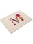 2CD-ZM0001-13 Çiçek Mektup Desen Pamuk Keten Ped Yemek Masası Paspaslar Coaster Kase Fincan Mat Desen Mutfak Placemat 42*32 cm Ev Dekor ZM0001 (Yurt Dışından) 1
