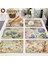LE406 42X32CM Shabby Chic Placemat Dekupaj Stamperia Keten Masa Dekor Vintage Çiçek Coaster Pad Kase Kahve Fincanı Mat 42X32CM (Yurt Dışından) 2