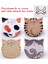 Stil 3 10.8cm Seramik Placemat Sevimli Kedi Karikatür Emici Seramik Coaster Yemek Masası Potholder Sofra Kahve Çay Altlığı (Yurt Dışından) 3