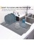 Siyah 29X14.5CM M Katlanabilir Yalıtımlı Yumuşak Kauçuk Tabaklar Koruyucu Lavabo Mat Masa Mutfak Ev Kaymaz Kurutma Bulaşıkları Drenaj Mat Mutfak Lavabo Mat (Yurt Dışından) 3