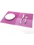 Mor 4 Adet Set Whq 4 Adet/takım Placemats Pvc Masa Mat Renk Bloğu Yemek Disk Pedleri Bardak Şömine Napperon 30*45 cm Plaka Bar Tapete De Lugar (Yurt Dışından) 1