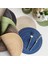 Gri B 18 cm 1 Adet Masa Placemats Yuvarlak Rami Yalıtım Pedi Keten Kaymaz Masa Paspasları Coaster Yemek Masası Mat Ev Dekorasyon Pedi (Yurt Dışından) 2