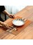 Turuncu Şerit 45X30 cm Bambu Placemat Coaster Kuzey Avrupa Anti-Haşlanma Su Geçirmez Ped Masa Mat Dekorasyon Çay Aksesuarları Ev Mutfak Mat (Yurt Dışından) 3