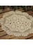 Design1 Bej 6 Adet Vintage Tığ Işi Danteller Oval Masa Mat Shabby Chic Tığ Placemet El Yapımı Düğün Olay Dekor 30X45 cm (Yurt Dışından) 2