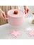 Şeftali Çiçeği 16 cm Kiraz Çiçeği Coaster Kawaii Japonya Tarzı Sakura Bardak Kahve Fincanları Için Kaymaz Masa Placemat Çay Süt Kupa Ev Dekorları (Yurt Dışından) 5