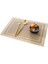 Placemat 12 Dikdörtgen 6 Pcs Yemek Masası Için Placematlar Pvc Bambu Desenli Masa Paspasları Çoklu Renkler Kaymaz Isıya Dayanıklı Yıkanabilir Temizlemesi Kolay (Yurt Dışından) 1