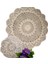 Kahverengi Yuvarlak 20 cm 2 Boyutu 2023 Yeni Pamuk Placemat Fincan Coaster Kupa Mutfak Düğün Masa Yer Mat Kumaş Dantel Tığ Çay Kahve Bardak Altlığı Peçete El Yapımı Ped (Yurt Dışından) 2