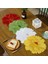 Açık Sarı Yuvarlak 35 cm Popüler Gül Çiçek Nakış Yer Masa Mat Kumaş Kahve Çay Altlığı Ped Fincan Mutfak Bardak Altlığı Peçete Yemek Düğün Noel Placemats (Yurt Dışından) 2