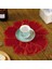 Açık Sarı Yuvarlak 35 cm Popüler Gül Çiçek Nakış Yer Masa Mat Kumaş Kahve Çay Altlığı Ped Fincan Mutfak Bardak Altlığı Peçete Yemek Düğün Noel Placemats (Yurt Dışından) 4