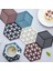 Siyah B 12X13 cm Silikon Sofra Yalıtım Mat Coaster Altıgen Silikon Paspaslar Ped Isı Yalıtımlı Kase Placemat Ev Masa Süsü Mutfak Aletleri (Yurt Dışından) 2