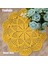 Gül Kırmızı Yuvarlak Yuvarlak 25 cm Lüks Pamuk Yuvarlak Placemat Bardak Altlığı Kupa Mutfak Noel Masa Yer Mat Kumaş Dantel Tığ Çay Kahve Bardak Altlığı Peçete Pedi (Yurt Dışından) 2