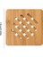 B2 Bambu Trivet Mat Seti Mutfak Ahşap Sıcak Pedler Trivet Sıcak Yemekler Için Isıya Dayanıklı Pedler/tencere/kase/çaydanlık/tencere Tutucular Anti-Sıcak (Yurt Dışından) 1