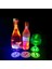 1 Adet Beyaz Bir Boyut Aydınlık Şişe Çıkartmalar Işıkları LED Coaster, Yanıp Sönen Atmosfer Işığı ile Bar Düğün Parti Kokteyl Bardak Vazo Dekor Lambaları (Yurt Dışından) 4