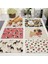 2CD-ML0020-5 Pug Köpek Desen Pamuk Keten Ped Yemek Masası Paspaslar Coaster Kase Fincan Mat Desen Mutfak Placemat 42*32 cm Ev Dekor ML0020 (Yurt Dışından) 3